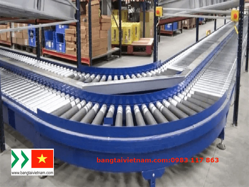 Ứng dụng băng tải con lăn trong sản xuất
