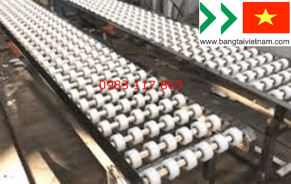 băng tải con lăn nhựa ở đâu uy tín chất lượng cao