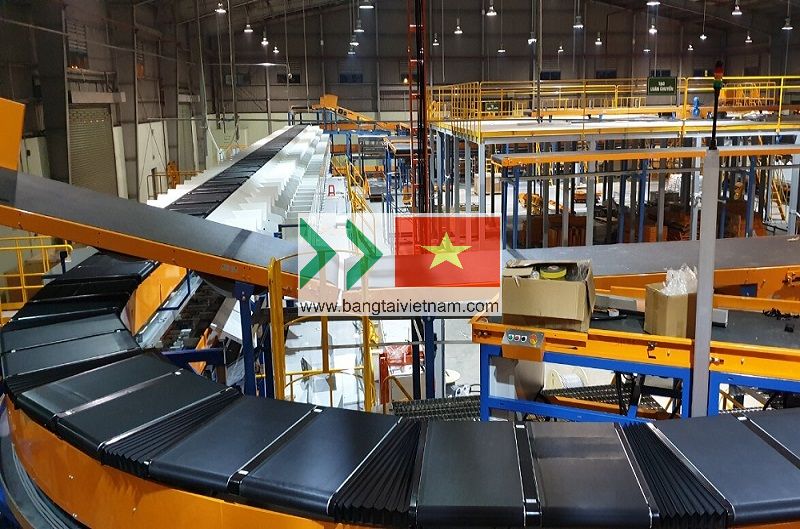 Dây chuyền phân loại bưu kiện tự động cho ngành logistics