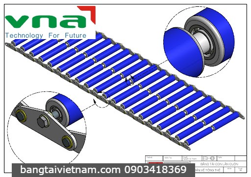 Thiết kế băng tải con lăn