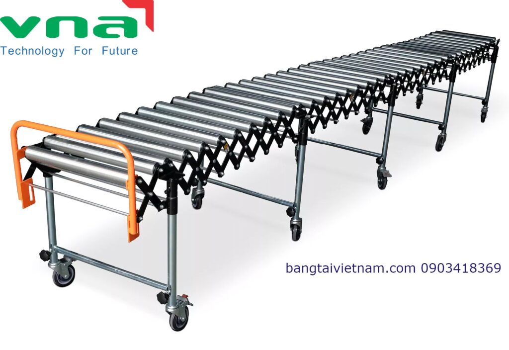 Băng tải con lăn xếp