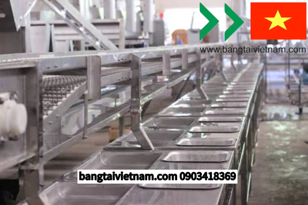 Băng tải phân loại hàng hóa sản xuất